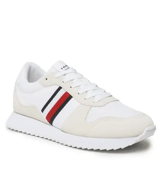 Tommy Hilfiger - Ανδρικά Sneakers Runner Evo Mix FM0FM04699-YBS Μπεζ