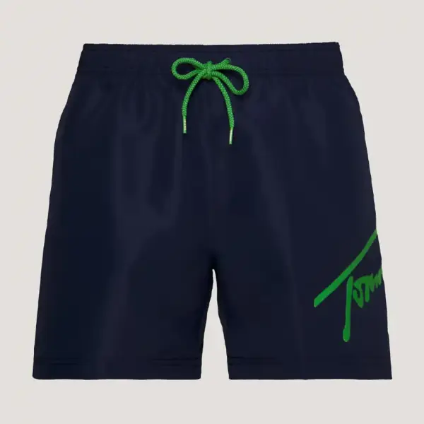 Tommy Hilfiger - Ανδρικό Μαγιό Σορτς Sf Medium Drawstring UM0UM02862-C87 Μπλε Σκούρο