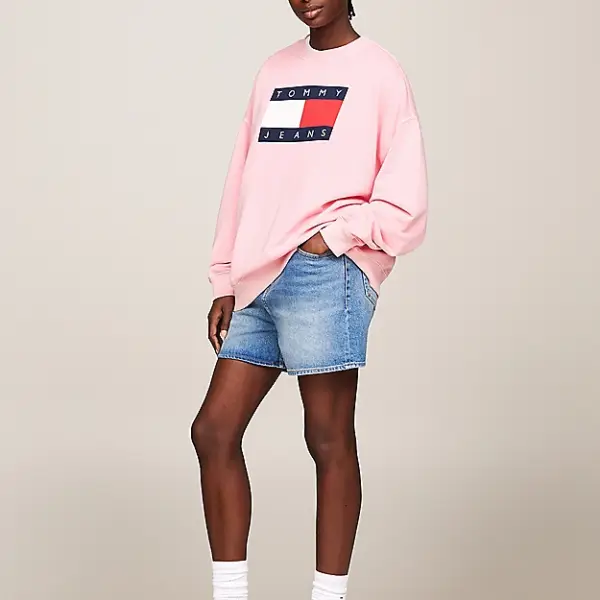 Tommy Hilfiger - Γυναικεία Sneakers Retro Basket Mix EN0EN02653-TH0 Λευκά