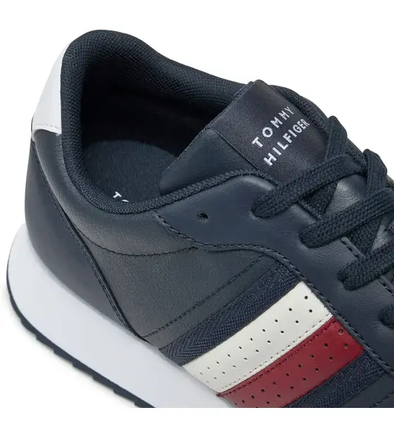 Tommy Hilfiger – Ανδρικά Sneakers Runner Evo Lth Mix Ess FM0FM05121-DW5 Μπλε