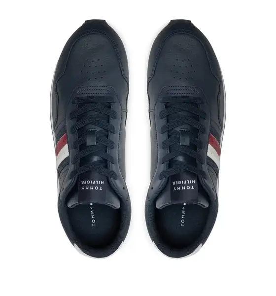 Tommy Hilfiger – Ανδρικά Sneakers Runner Evo Lth Mix Ess FM0FM05121-DW5 Μπλε