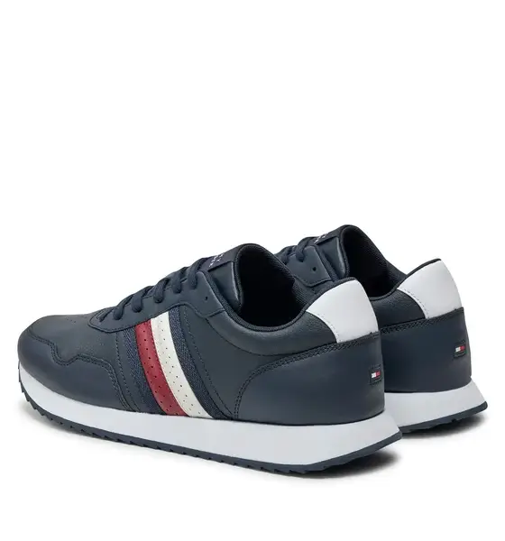 Tommy Hilfiger – Ανδρικά Sneakers Runner Evo Lth Mix Ess FM0FM05121-DW5 Μπλε