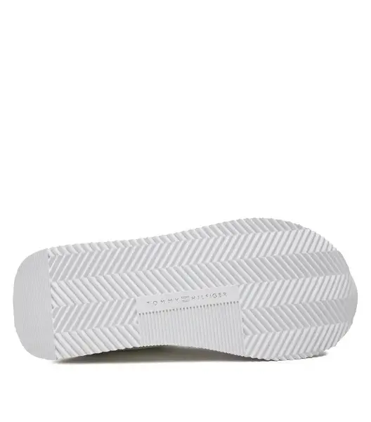 Tommy Hilfiger – Γυναικεία Sneakers Essential Runner Global Stripes FW0FW08005-YBS Λευκό