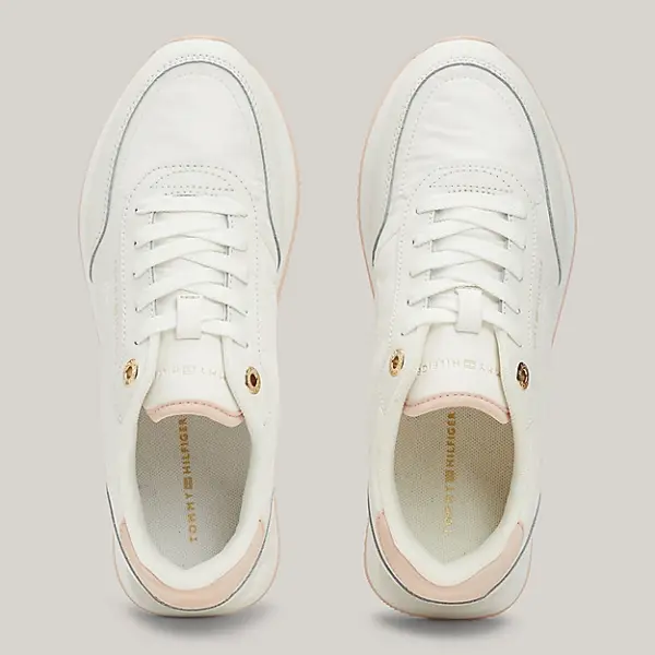 Tommy Hilfiger – Δερμάτινα Γυναικεία Sneakers FW0FW08004-TQ6 Ροζ