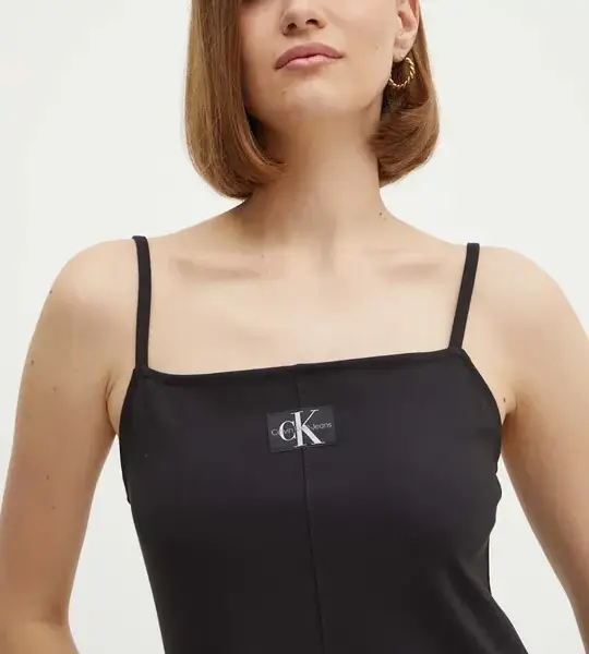 Calvin Klein - Camisole Από Βαμβακερό Jersey J20J223525-BEH Μαύρο