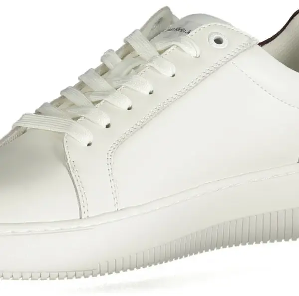 Calvin Klein - Cupsole Mono Lth Ανδρικά Chunky Sneakers YM0YM00681-02W Λευκό/Καφέ YM0YM00681-02W