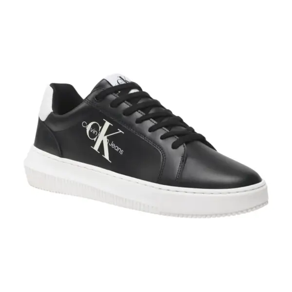 Calvin Klein - Cupsole Mono Lth Ανδρικά Chunky Sneakers YM0YM00681-0GJ Μαύρο YM0YM00681-0GJ