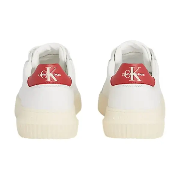 Calvin Klein - Cupsole Mono Lth Ανδρικά Chunky Sneakers YM0YM00681-0KV Λευκό YM0YM00681-0KV