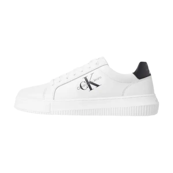 Calvin Klein - Cupsole Mono Lth Ανδρικά Chunky Sneakers YM0YM00681-0LD Λευκό YM0YM00681-0LD