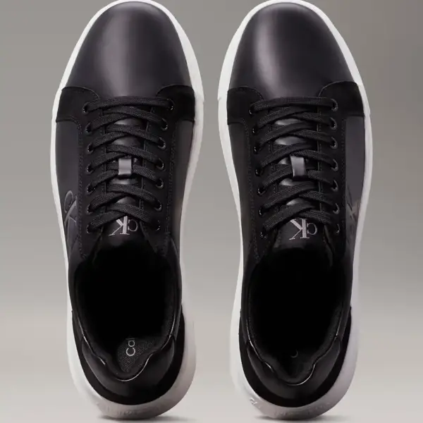 Calvin Klein - Cupsole Mono Lth Ανδρικά Chunky Sneakers YM0YM01123-0GM Μαύρο YM0YM01123-0GM
