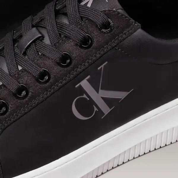 Calvin Klein - Cupsole Mono Lth Ανδρικά Chunky Sneakers YM0YM01123-0GM Μαύρο YM0YM01123-0GM