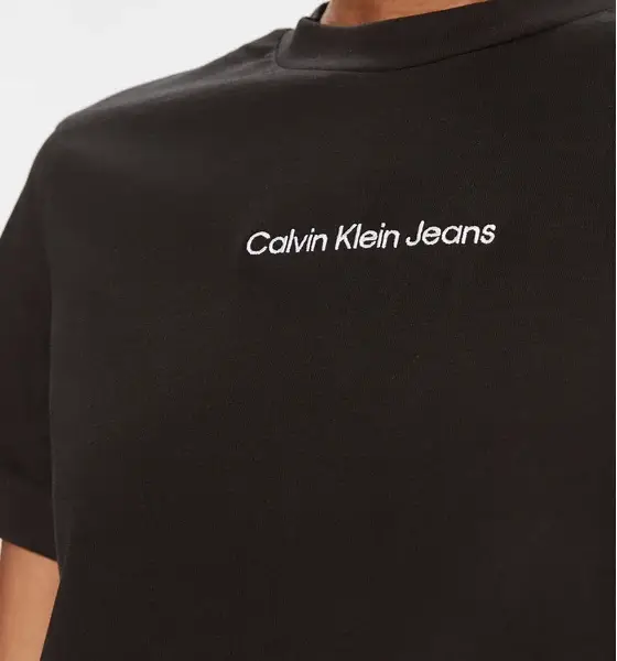 Calvin Klein - Jeans T-Shirt Institutional Straight Tee Regular Fit J20J221065J-BEH Μαύρο