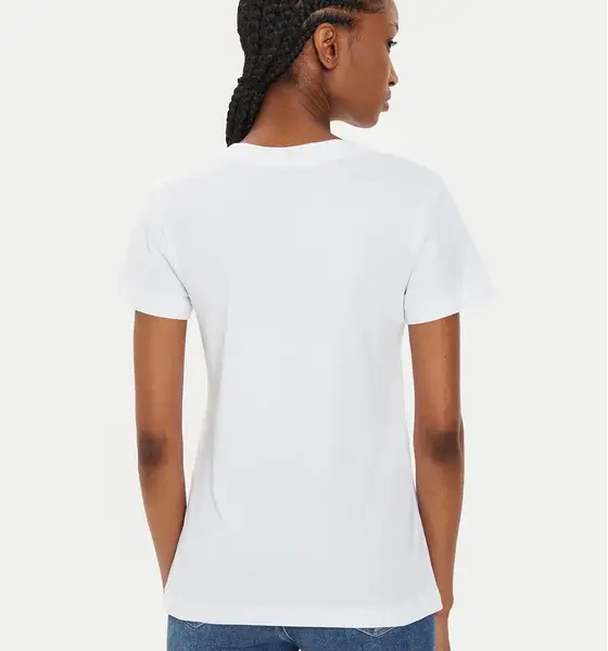 Calvin Klein - Jeans T-Shirt Monologo Slim Fit Tee J20J223563-YAF Λευκό