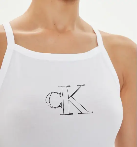 Calvin Klein - Jeans Τοπ Slim Fit J20J223623-BEH Λευκό