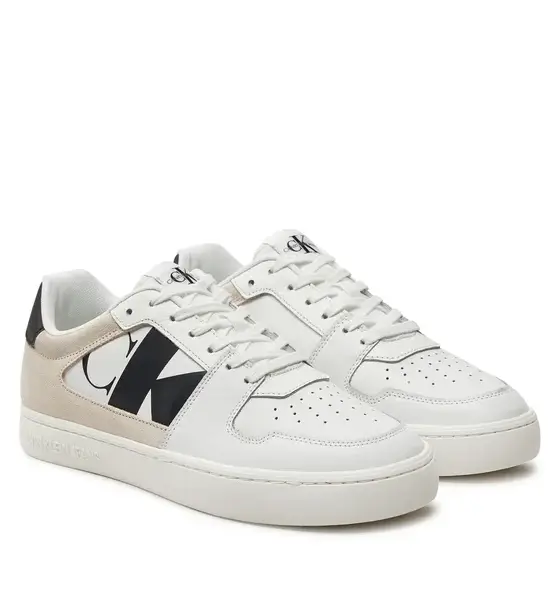 Calvin Klein - Ανδρικά Sneakers Classic Cupsole Low Laceup Nbs YM0YM01002-01W Λευκό