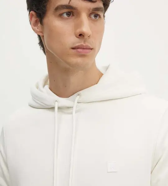 Calvin Klein - Ανδρικό Φούτερ Embro Regular Fit J30J325149-YBI Λευκό