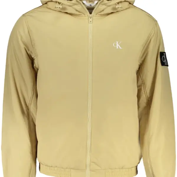 Calvin Klein - Ανδρικό Χειμωνιάτικο Μπουφάν Essentials Regular Fit J30J325596-RAE Μπεζ