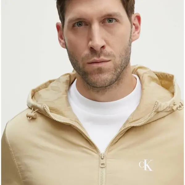 Calvin Klein - Ανδρικό Χειμωνιάτικο Μπουφάν Essentials Regular Fit J30J325596-RAE Μπεζ