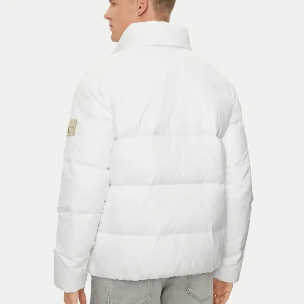 Calvin Klein - Ανδρικό Χειμωνιάτικο Μπουφάν Essentials Regular Fit J30J325946-YAF Λευκό
