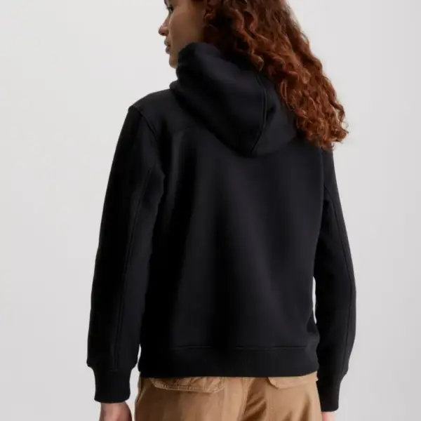 Calvin Klein - Γυναικείo Φούτερ Μπλούζα με Κουκούλα Regular Fit J20J221335-BEH Μαύρο
