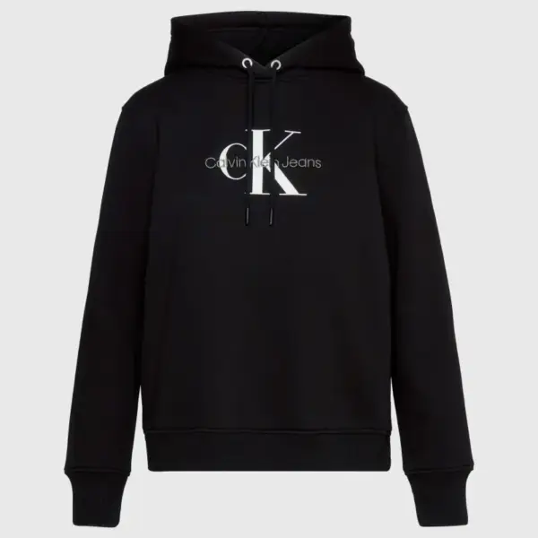 Calvin Klein - Γυναικείo Φούτερ Μπλούζα με Κουκούλα Regular Fit J20J221335-BEH Μαύρο