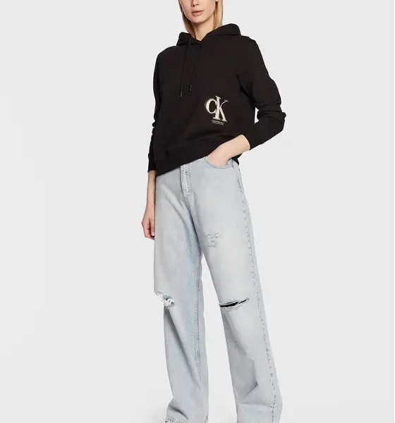Calvin Klein - Γυναικείο Φούτερ με Κουκούλα J20J221138-BEH Μαύρο