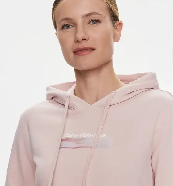 Calvin Klein - Γυναικείο Φούτερ με Κουκούλα J20J223267-TF6 Ροζ