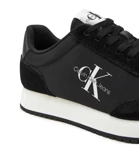 Calvin Klein – Γυναικεία SneakersRetro Runner Low Lace Ny Ml YW0YW01326-0GM Μαύρο