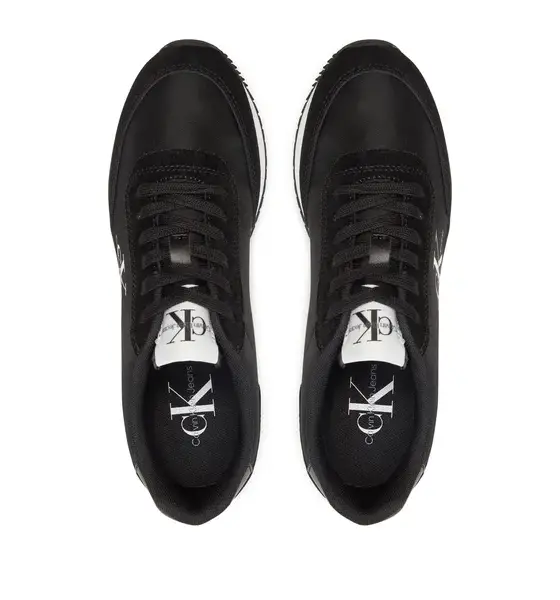 Calvin Klein – Γυναικεία SneakersRetro Runner Low Lace Ny Ml YW0YW01326-0GM Μαύρο