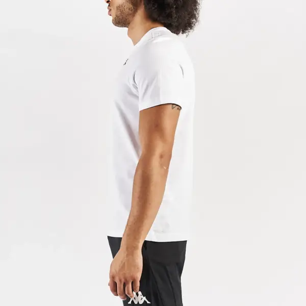 Kappa - Ανδρικό T-shirt Logo Korpo Cafers Slim Fit 304J150-001 Λευκό 304J150-001