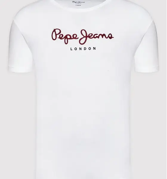 Pepe Jeans - Ανδρικό T-shirt Eggo Regular Fit PM508208-800 Λευκό PM508208-800