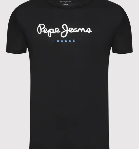 Pepe Jeans - Ανδρικό T-shirt Eggo Regular Fit PM508208-999 Μαύρο PM508208-999