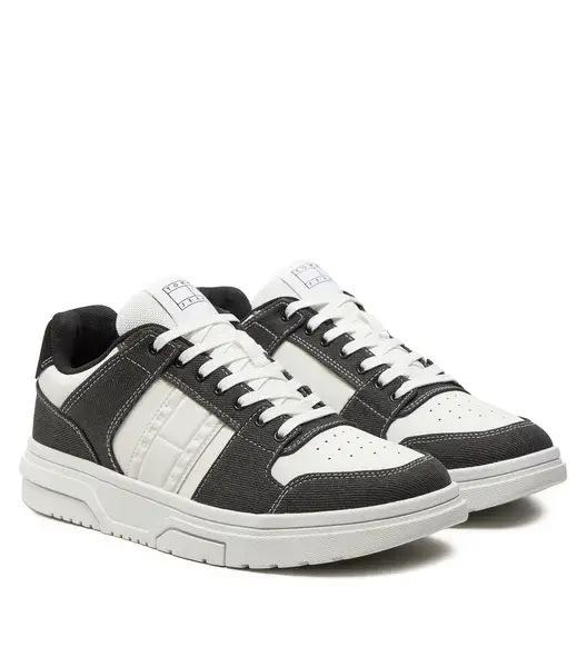 Tommy Hilfiger - Ανδρικά Sneakers The Brooklyn Mix Material EM0EM01428-BDS Μαύρο EM0EM01428-BDS