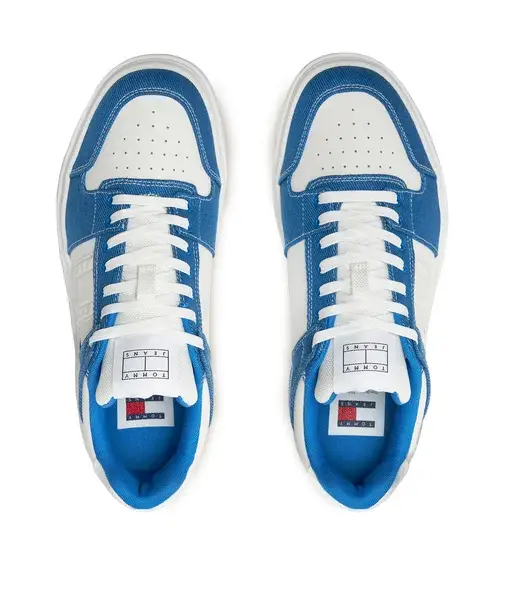 Tommy Hilfiger - Ανδρικά Sneakers The Brooklyn Mix Material EM0EM01428-C2T Μπλε EM0EM01428-C2T