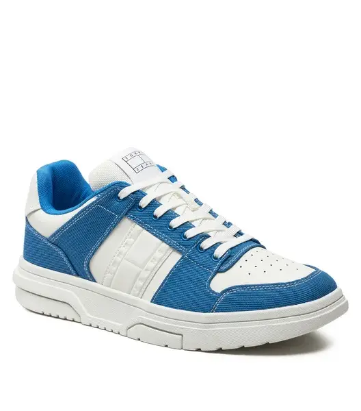 Tommy Hilfiger - Ανδρικά Sneakers The Brooklyn Mix Material EM0EM01428-C2T Μπλε EM0EM01428-C2T