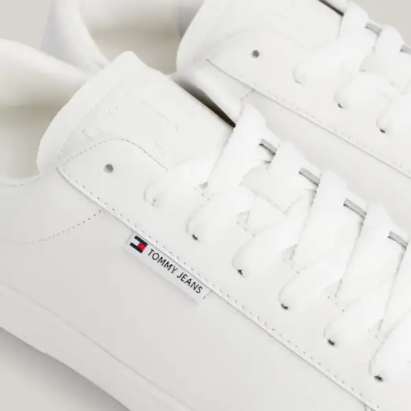 Tommy Hilfiger - Ανδρικά Sneakers Tjm Leather Low Cupsole EM0EM01374-YBL Εκρού EM0EM01374-YBL