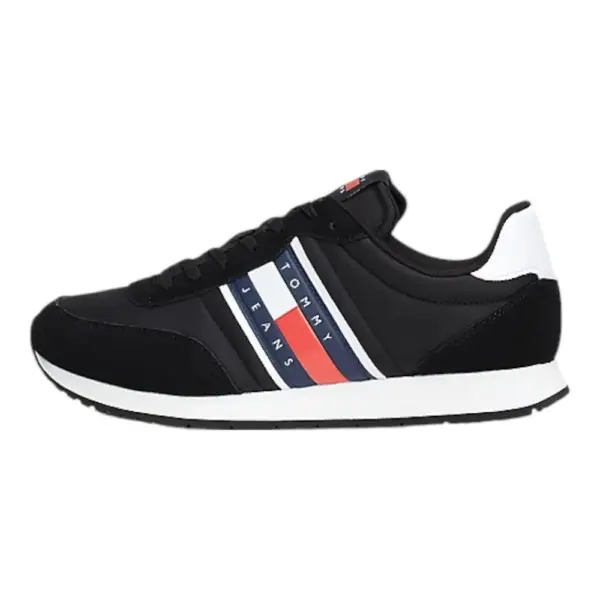 Tommy Hilfiger - Ανδρικά Sneakers Tjm Runner Casual Ess EM0EM01351-BDS Μαύρο EM0EM01351-BDS