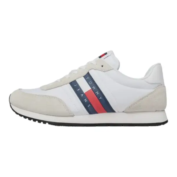 Tommy Hilfiger - Ανδρικά Sneakers Tjm Runner Casual Ess EM0EM01351-YBR Λευκό EM0EM01351-YBR