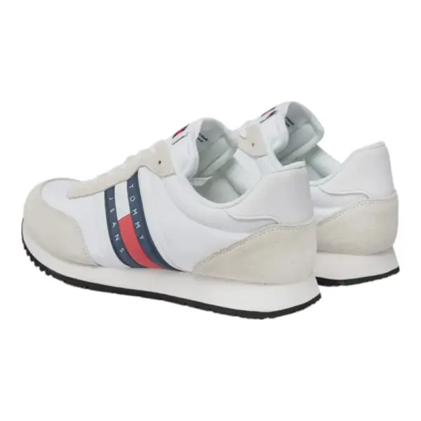Tommy Hilfiger - Ανδρικά Sneakers Tjm Runner Casual Ess EM0EM01351-YBR Λευκό EM0EM01351-YBR