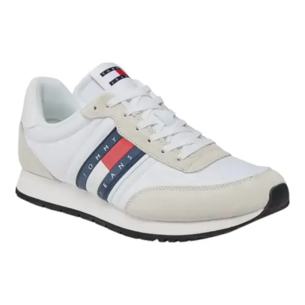 Tommy Hilfiger - Ανδρικά Sneakers Tjm Runner Casual Ess EM0EM01351-YBR Λευκό EM0EM01351-YBR