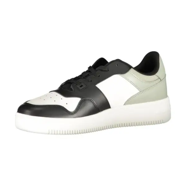 Tommy Hilfiger - Ανδρικά Δερμάτινα Sneakers Tjm Retro Basket Ess EM0EM01395-PM1 Μαύρο EM0EM01395-PM1