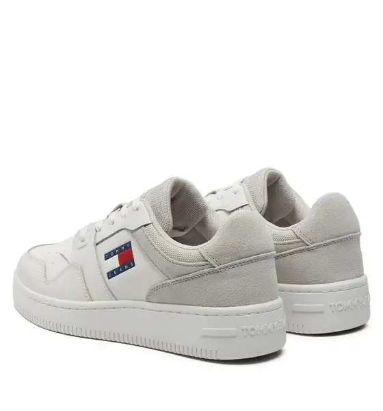 Tommy Hilfiger - Γυναικεία Sneakers Retro Basket Mix EN0EN02653-P06 Λευκό
