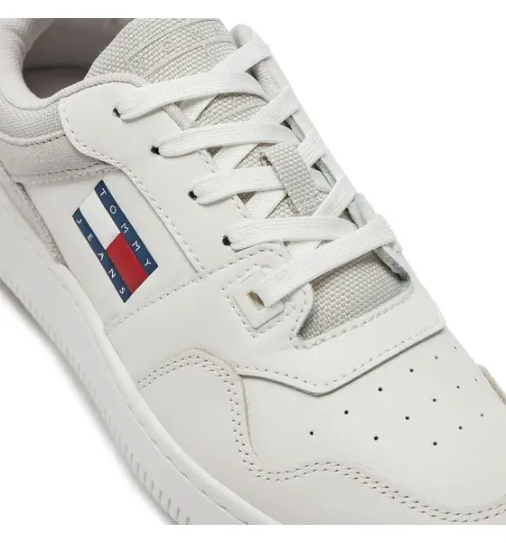 Tommy Hilfiger - Γυναικεία Sneakers Retro Basket Mix EN0EN02653-P06 Λευκό