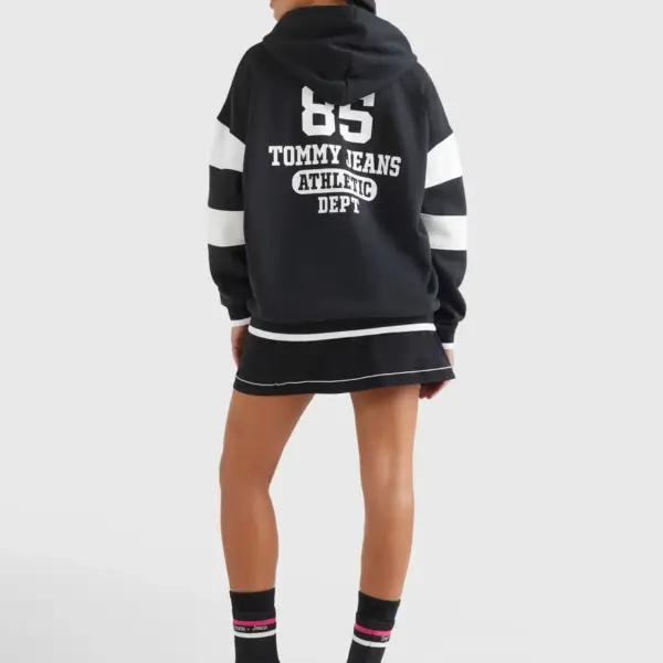 Tommy Hilfiger - Γυναικείο Φούτερ με Κουκούλα DW0DW14860-BDS Μαύρο