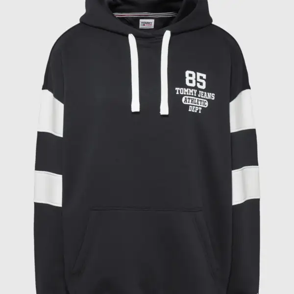 Tommy Hilfiger - Γυναικείο Φούτερ με Κουκούλα DW0DW14860-BDS Μαύρο