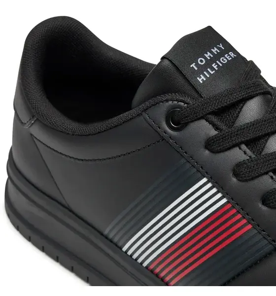 Tommy Hilfiger – Ανδρικά Sneakers Supercup Lth Seasonal FM0FM05129-BDS Μαύρο