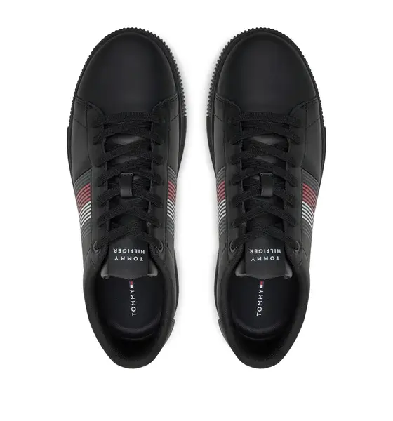 Tommy Hilfiger – Ανδρικά Sneakers Supercup Lth Seasonal FM0FM05129-BDS Μαύρο