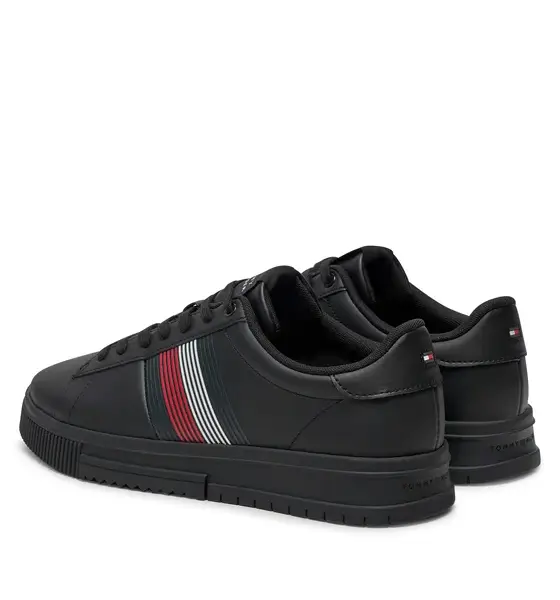Tommy Hilfiger – Ανδρικά Sneakers Supercup Lth Seasonal FM0FM05129-BDS Μαύρο