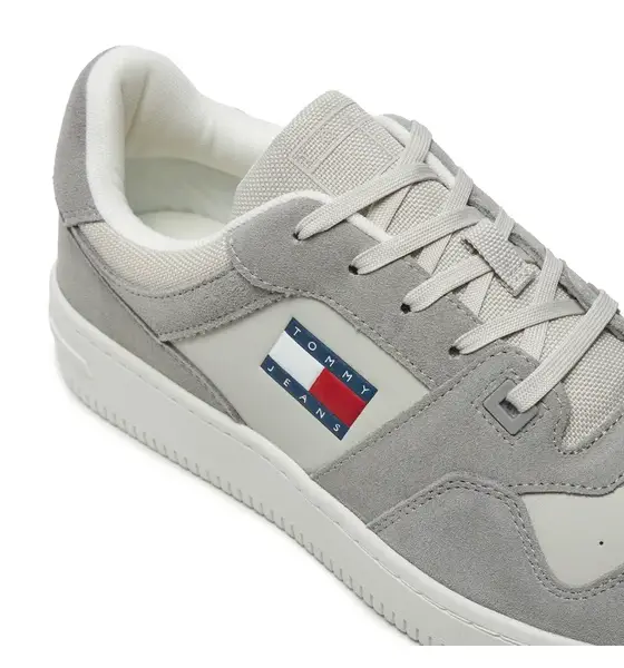 Tommy Hilfiger – Ανδρικά Sneakers Tjm Basket Leather EM0EM01440-PRZ Γκρι