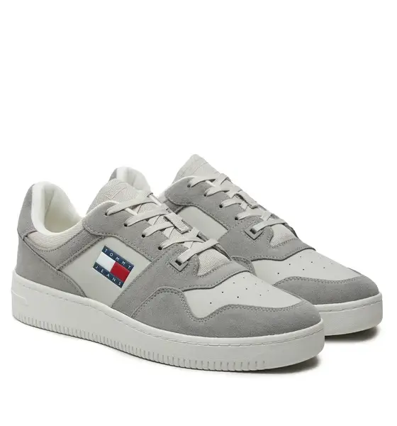 Tommy Hilfiger – Ανδρικά Sneakers Tjm Basket Leather EM0EM01440-PRZ Γκρι